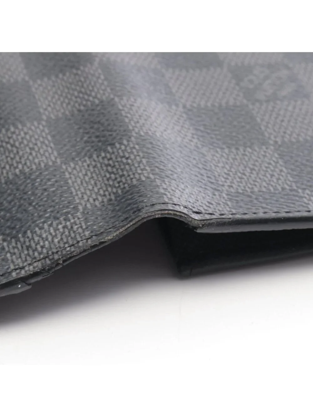 Louis Vuitton Bifold Wallet Portefeuille Brazza Damier Graphite Leather